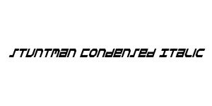 Stuntman Condensed Italic Font