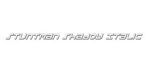 Stuntman Shadow Italic Font