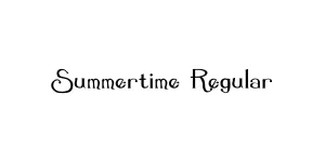 Summertime Regular Font