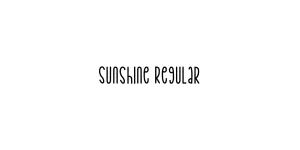 Sunshine Regular Font