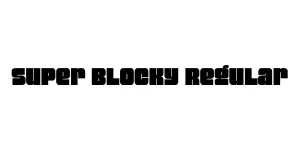 Super Blocky Regular Font