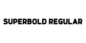 Superbold Regular Font