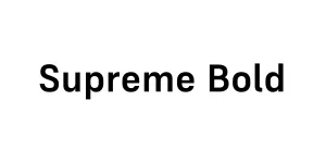 Supreme Bold Font