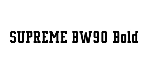 SUPREME BW90 Bold Font