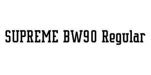 SUPREME BW90 Regular Font