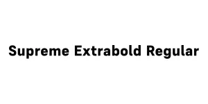 Supreme Extrabold Regular Font