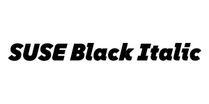 SUSE Black Italic Font