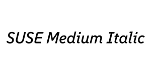SUSE Medium Italic Font
