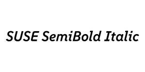 SUSE SemiBold Italic Font