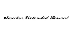 Sweden Extended Normal Font