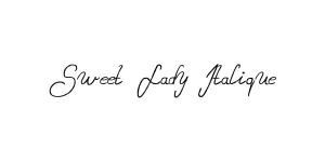 Sweet Lady Italique Font