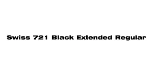 Swiss 721 Black Extended Regular Font