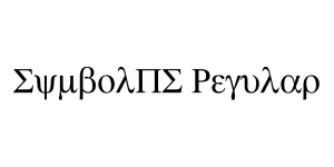 SymbolPS Regular Font