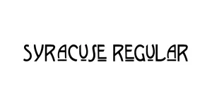 Syracuse Regular Font