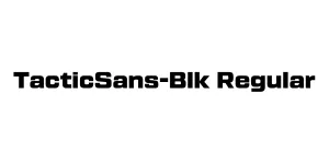 TacticSans-Blk Regular Font