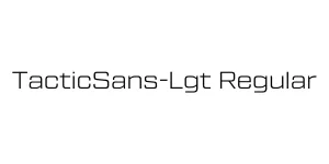 TacticSans-Lgt Regular Font