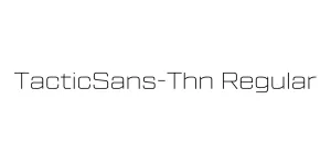 TacticSans-Thn Regular Font