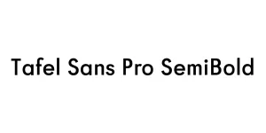 Tafel Sans Pro SemiBold Font