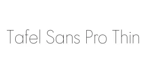 Tafel Sans Pro Thin Font