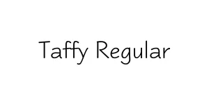 Taffy Regular Font