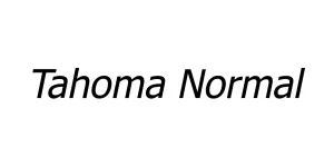 Tahoma Normal Font
