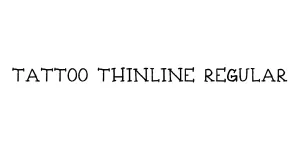 Tattoo Thinline Regular Font