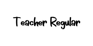 Teacher Regular Font