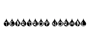 Teardrop Normal Font