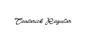 Teatarick Regular Font