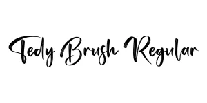 Tedy Brush Regular Font