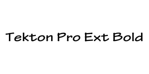 Tekton Pro Ext Bold Font