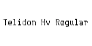Telidon Hv Regular Font