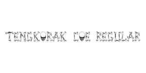 Tengkorak_COE Regular Font
