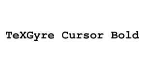 TeXGyre Cursor Bold Font