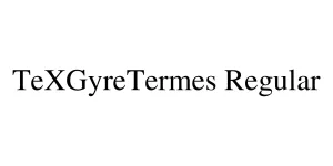 TeXGyreTermes Regular Font