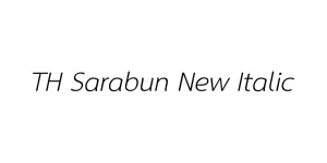 TH Sarabun New Italic Font