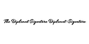The Diplomat Signature Diplomat-Signature Font