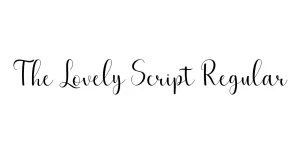 The Lovely Script Regular Font