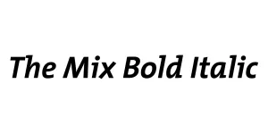 The Mix Bold Italic Font