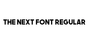 The Next Font Regular Font