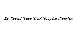 The Secret Love Med Reguler Regular Font