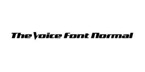The Voice Font Normal Font