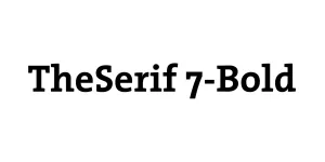TheSerif 7-Bold Font