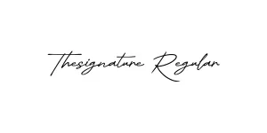Thesignature Regular Font