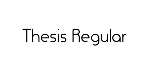 Thesis Regular Font