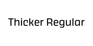 Thicker Regular Font