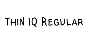 Thin IQ Regular Font