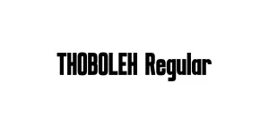 THOBOLEH Regular Font