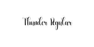 Thunder Regular Font