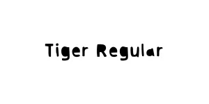 Tiger Regular Font